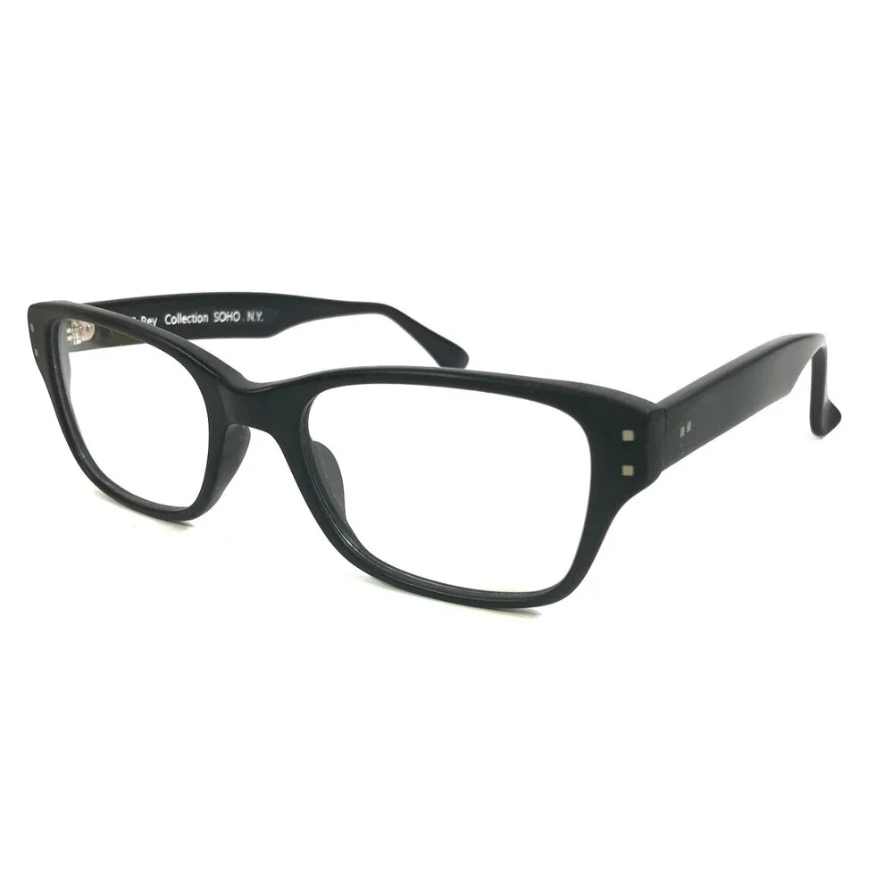 J.F. Rey Eyeglasses Frames COLE 0505 Matte Black Rectangle Full Rim 50-18-140